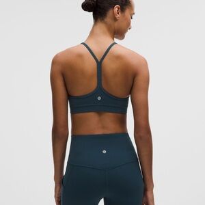 NWT Lululemon Flow Y Bra Nulu Light Support, A-C Cups Size 6 Indochine Blue